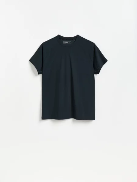Reserved Гладка футболка regular fit чорний