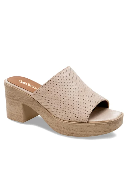 Clara Barson Šľapky béžová