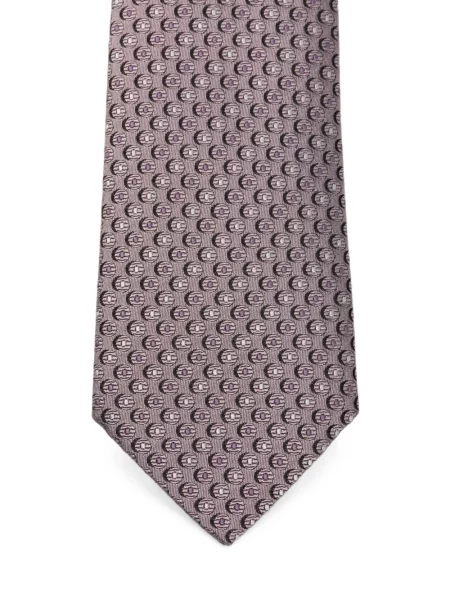 Cravată Emporio Armani cu buline violet