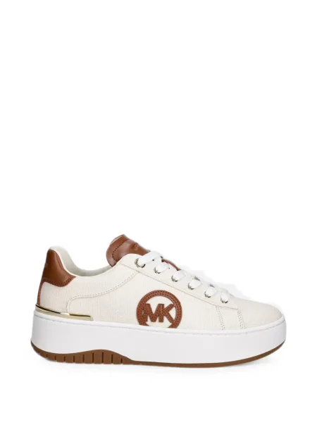 Sneakerși Michael Michael Kors cu platformă cu autograf plasă alb
