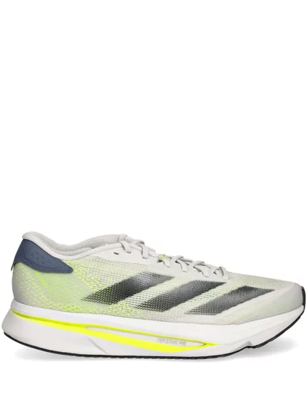Бягане топ Adidas изрязани с принт бяло