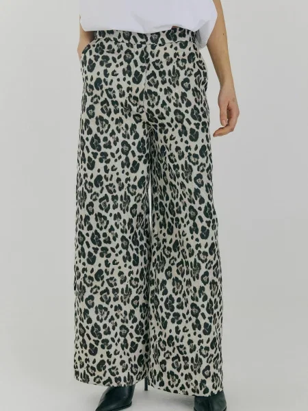 NORR Pantaloni Lelo grej negru