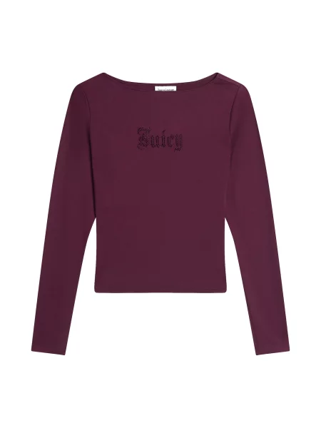 Juicy Couture Tricou MIA vin roșu