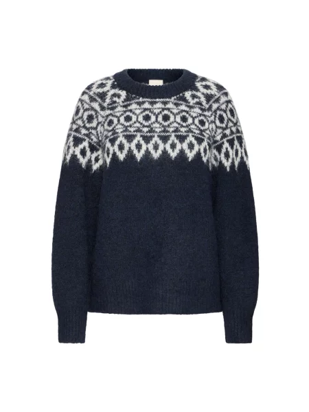 Dzianinowy sweter Ichi niebieski