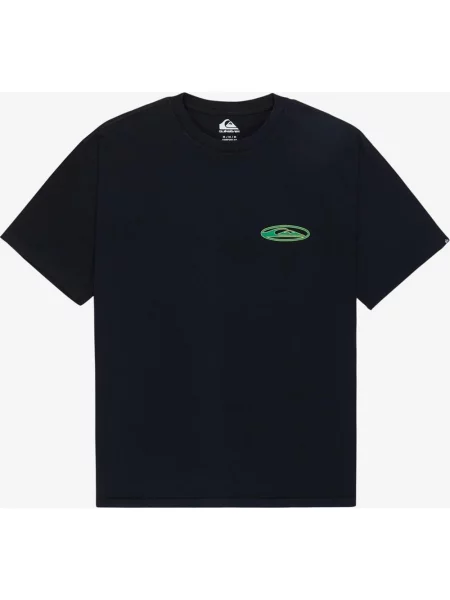 Koszulka Quiksilver Quikglobe czarno-zielona S czarna