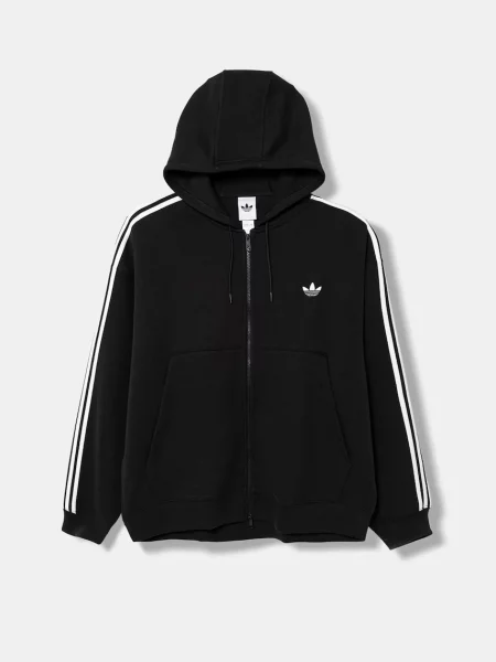 Hanorac cu glugă Adidas Originals cu glugă negru