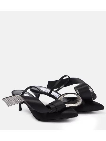 Sandale Area de cristal negru