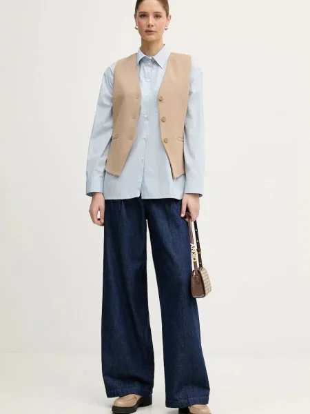 Calvin Klein Jeans koszula relaxed z kołnierzykiem klasycznym niebieski