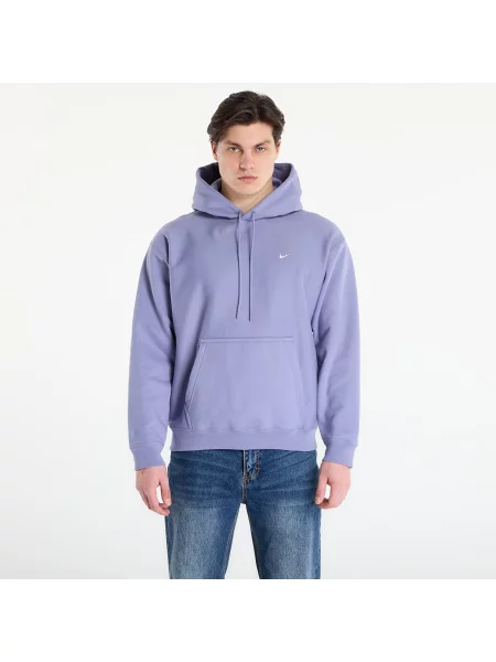 Суитшърт Nike Solo Swoosh Pullover Hoodie Iron Purple/ White XS бяло