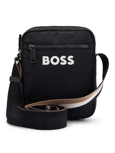 BOSS Torba za čez ramo Catch črna bela