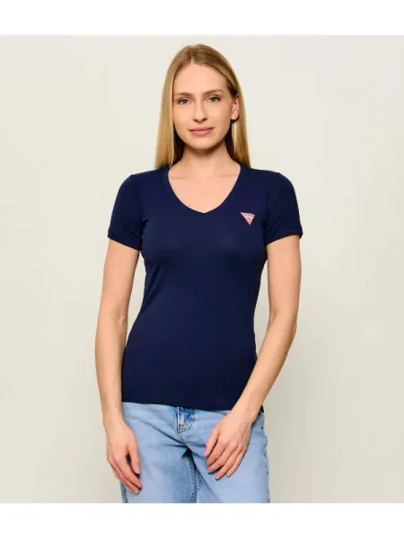 GUESS Tricou VN MINI TRIANGLE albastru