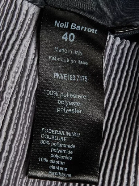 Rochie mini Neil Barrett din jerseu gri