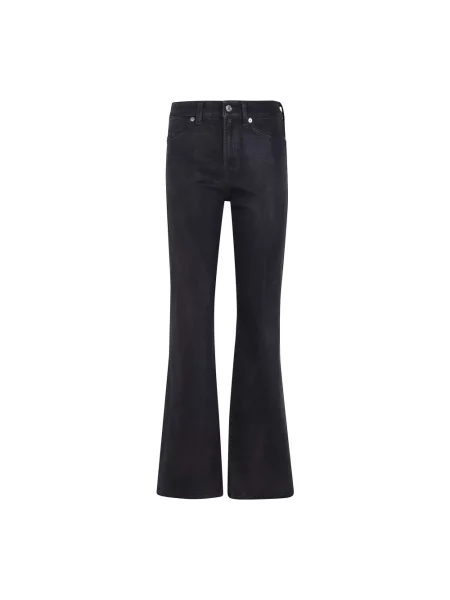 Jeansy 7 For All Mankind z wysoką talią czarne