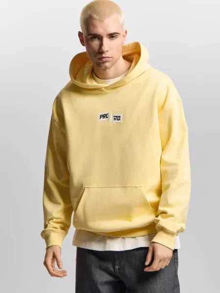 Bluza sportowa Prosto Crack Box z kapturem żółta