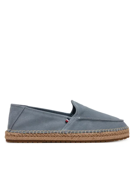 Tommy Hilfiger Espadrile | piele întoarsă gri
