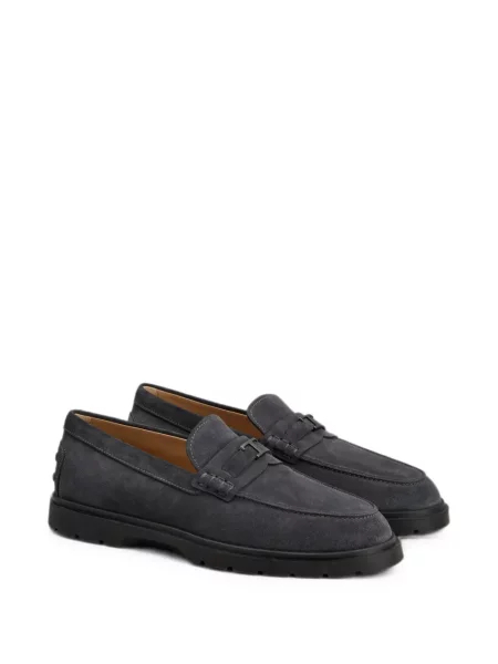 Pantofi loafer Tod's cu autograf gri