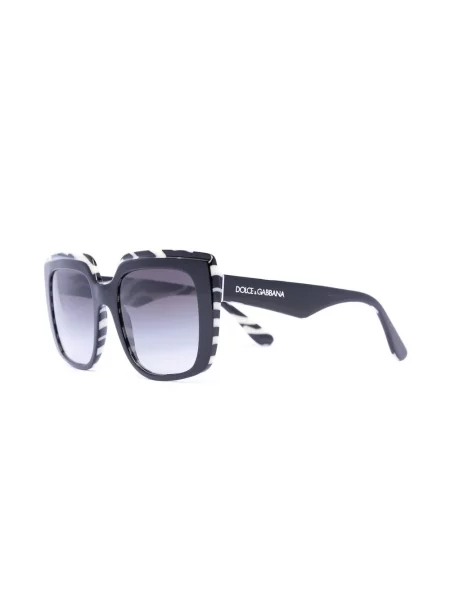 Saulės akiniai Dolce & Gabbana Eyewear su zebro raštu juoda