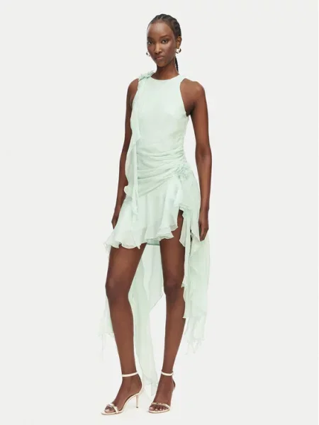 Bardot Rochie cocktail Ivana verde