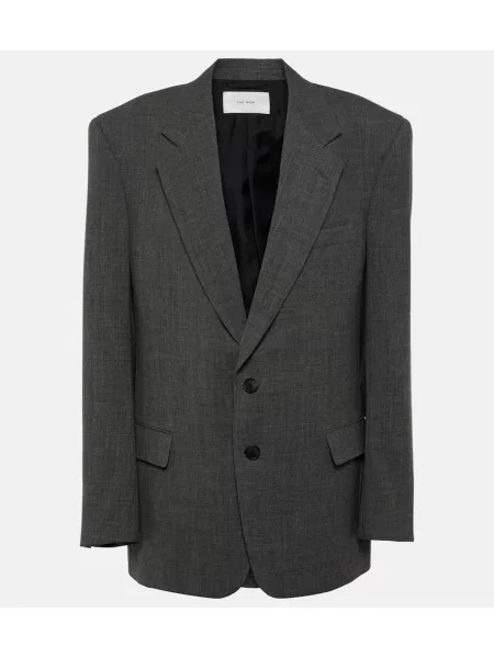 Marynarka The Row wełniana szara