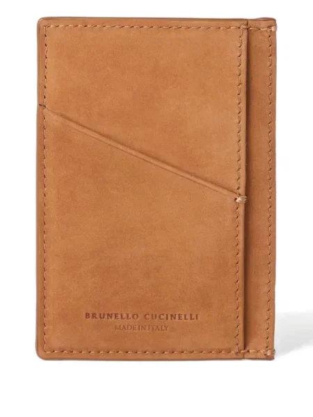 Portofel Brunello Cucinelli din piele maro