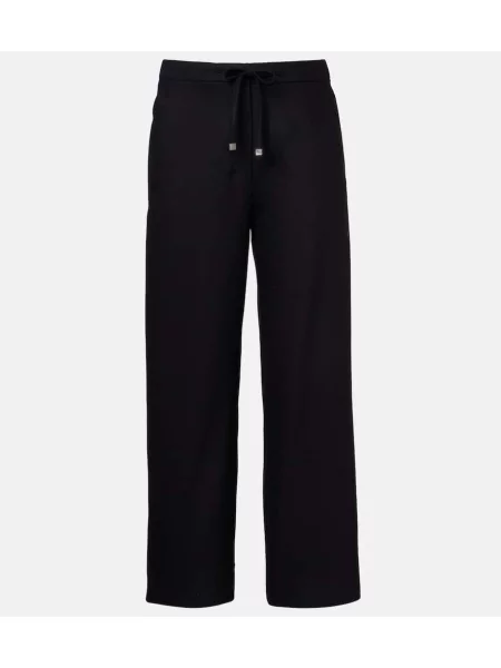 Spodnie dresowe S Max Mara wełniane czarne