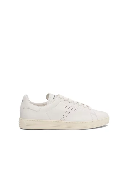 Sneakersy Tom Ford skórzane białe
