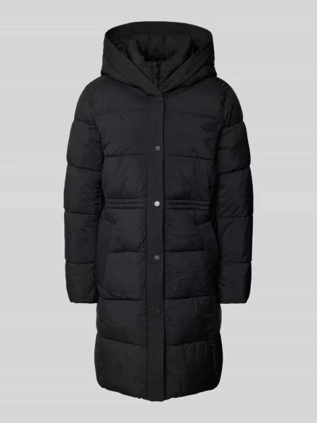 Płaszcz pikowany z kapturem Jake*s Casual czarny