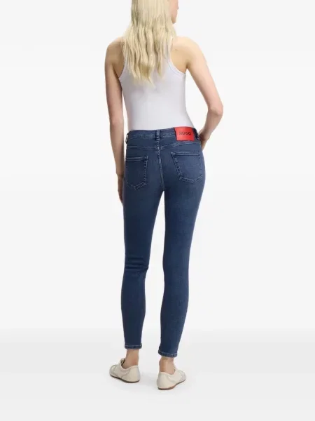 Слаб дънки skinny fit Hugo с автограф синьо