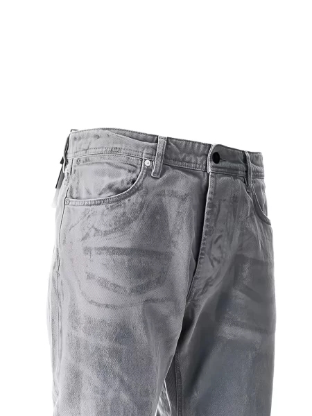 Blugi Stone Island cu strasuri gri