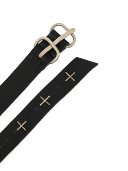 Cu centură curea Ma+ din piele negru