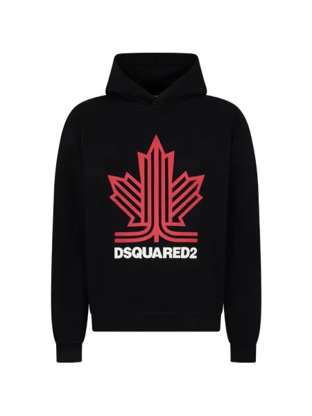 Hanorac cu glugă Dsquared2 negru