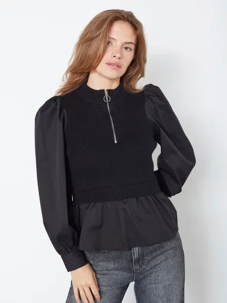 Co'couture Pulover Elisabeth' negru