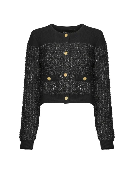 Cardigan Karl Lagerfeld tricotate albastru
