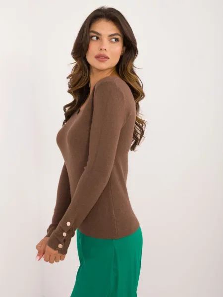 Pulover Fashionhunters clasic maro