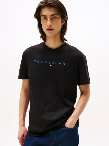 Tommy Jeans tričko pánske čierna