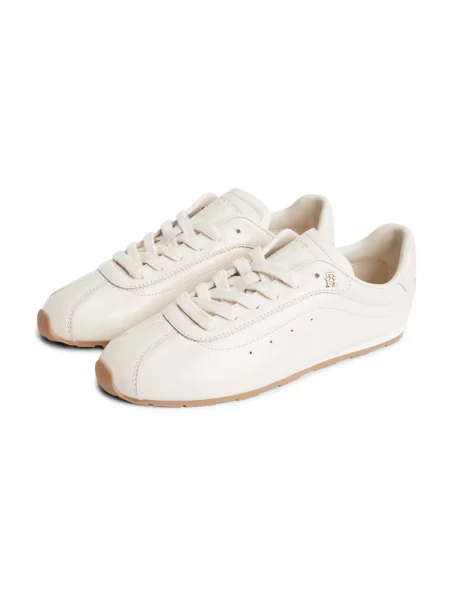 Tommy Hilfiger BELLA SNEAKER LEATHER sneakers pentru femei din piele bej