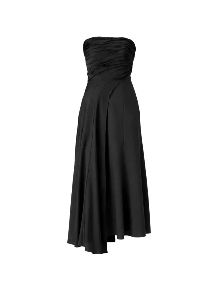Rochie Cinq A Sept cu volane asimetrică negru