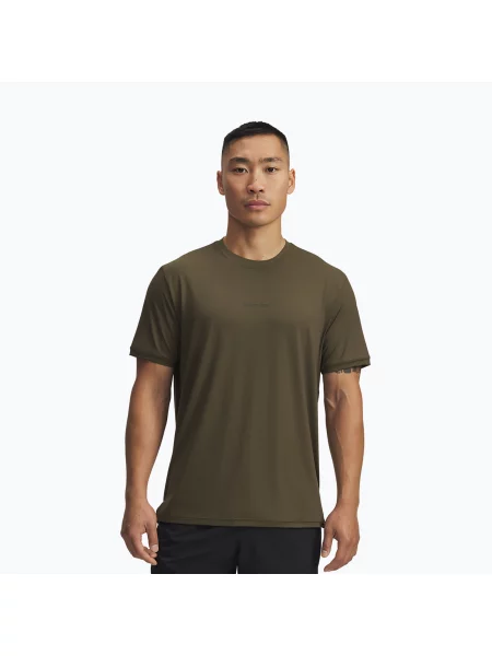 Tricou de antrenament pentru bărbați Under Armour Project Rock Iso Chill expedition green/baroque green verde