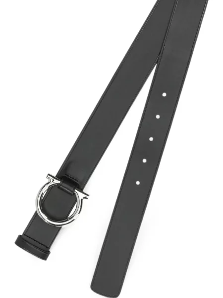 Cu centură curea Ferragamo cu cataramă negru