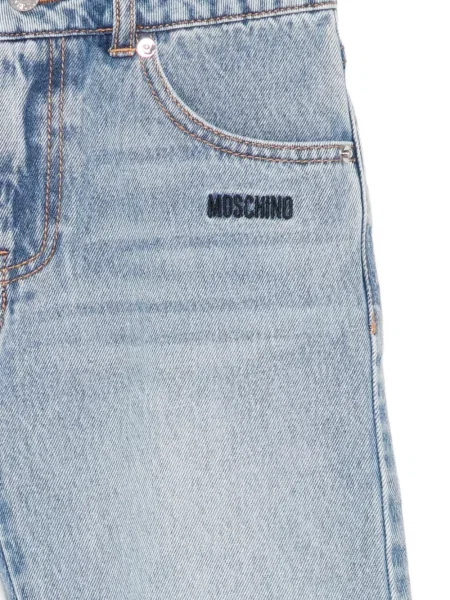 Szorty jeansowe dziecięce Moschino niebieskie