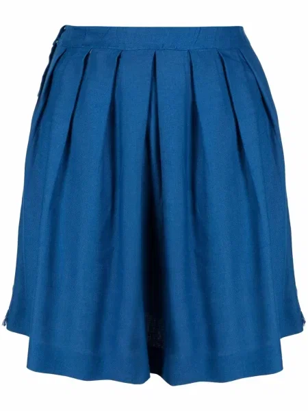 Plisované retro mini plisované sukně A.n.g.e.l.o. Vintage Cult modré