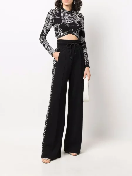Top Philipp Plein do biegania czarny
