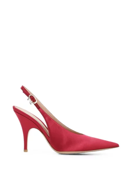Pantofi cu toc Gianvito Rossi slingback roșu