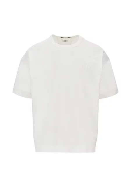Scurt tricou C.p. Company din jerseu alb