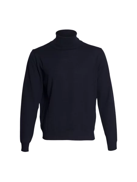 Lniany golf golf Mauro Grifoni niebieski