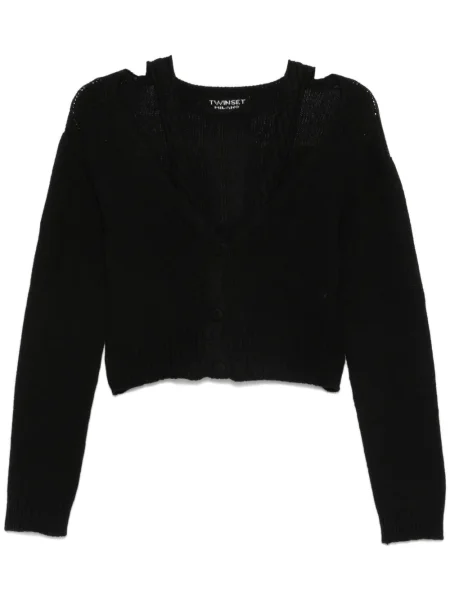 Cropp cardigan Twinset negru