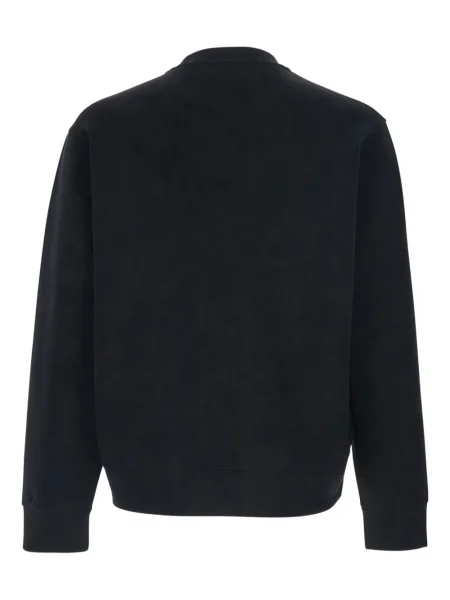 Haftowana bluza Emporio Armani z okrągłym dekoltem czarna