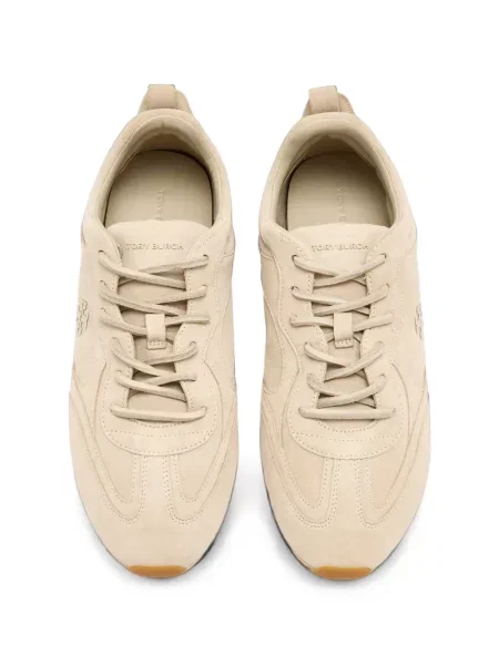 Sneakerși Tory Burch din piele de căprioară