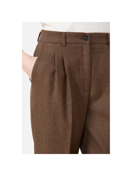 Spodnie Weekend Max Mara brązowe
