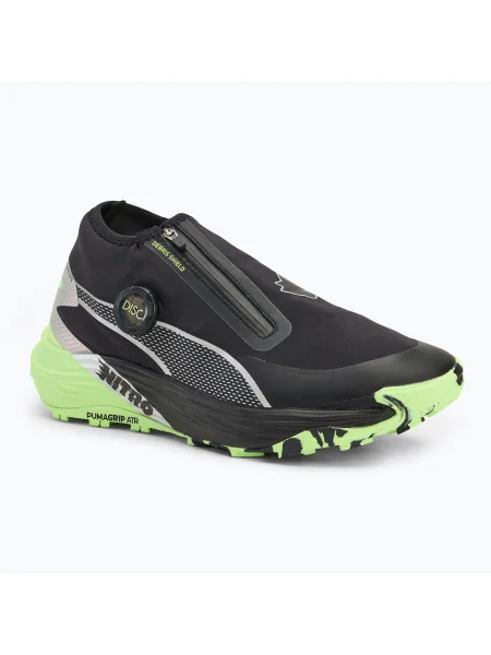 Мъжки обувки за бягане PUMA Voyage Nitro 3 disc black/silver/fizzy apple черно